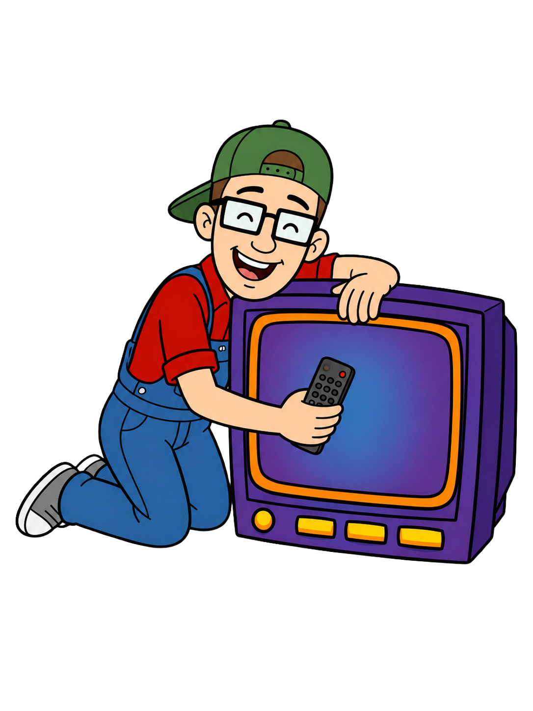 Max Signal loving his TV